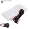 Car Steering Wheel Heater Kit Red LED Carbon Fiber Heating Pad With Wire Harness For Comfortable W 2
