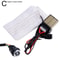 Car Steering Wheel Heater Kit Red LED Carbon Fiber Heating Pad With Wire Harness For Comfortable W 3