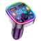 Car Bluetooth FM Transmitter With PD TypeC Dual USB Ambient Light Handsfree Modulator Player Charg 0