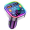 Car Bluetooth FM Transmitter With PD TypeC Dual USB Ambient Light Handsfree Modulator Player Charg 0