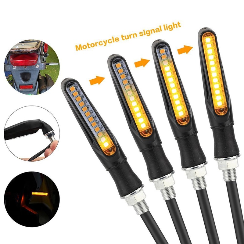 Universal Motorcycle LED Turn Signal Lights Daytime Running Indicators EnergyEfficient Durable E 1
