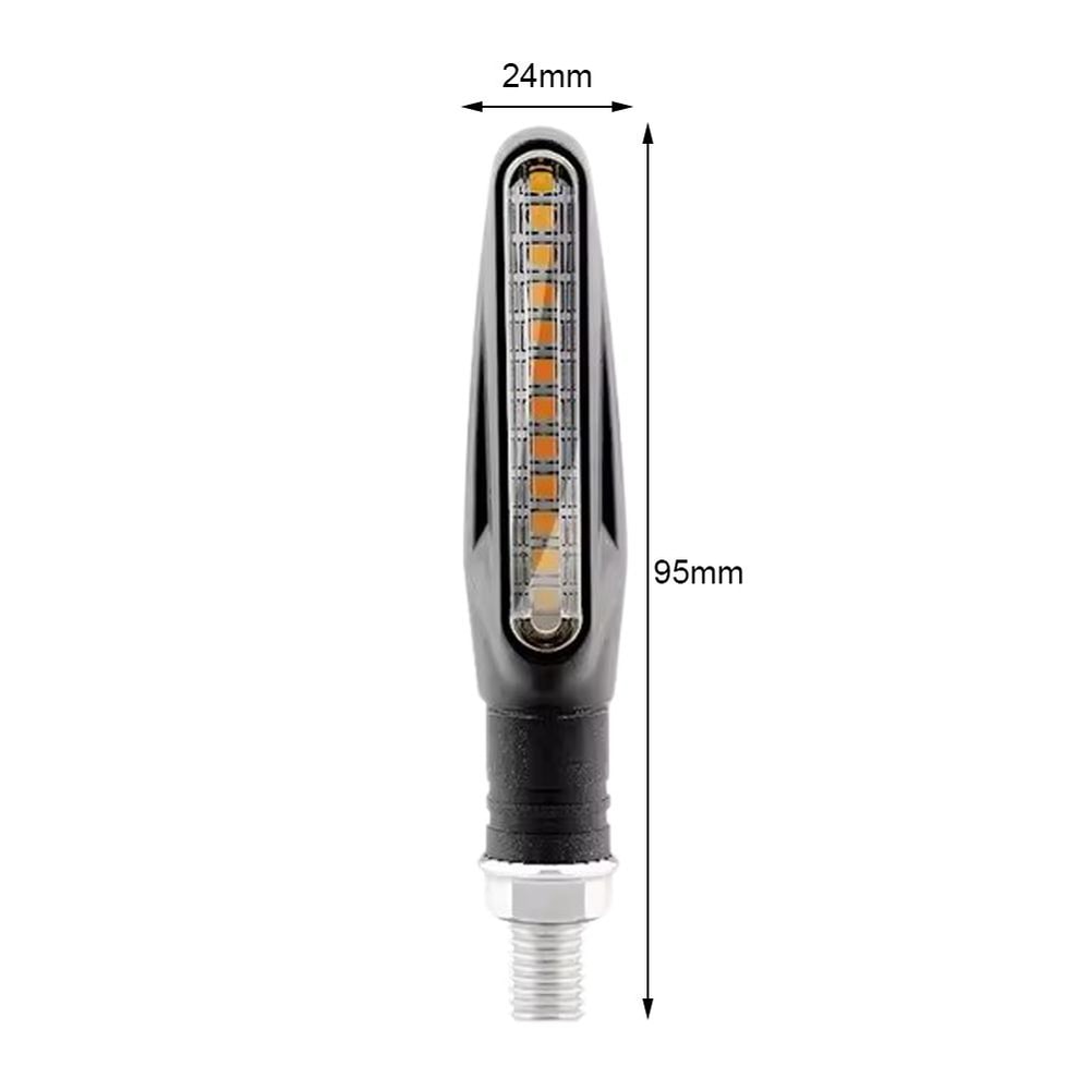 Universal Motorcycle LED Turn Signal Lights Daytime Running Indicators EnergyEfficient Durable E 2