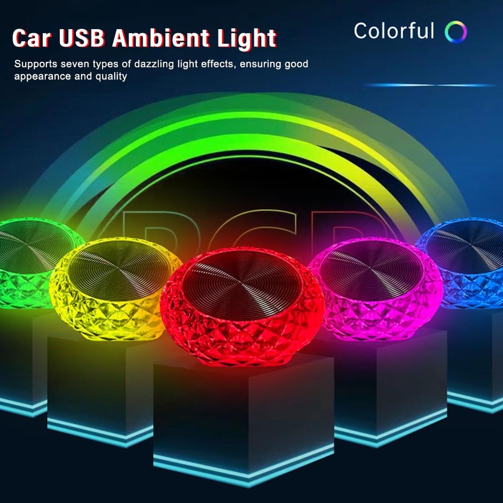 Mini LED USB Ambient Light For Car Interior USB Decorative Atmosphere Lamp 1