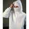 Men Balaclava Hoodie Double Hooded Sweatshirt With Zipper Mask For Gothic Y2K Streetwear 0