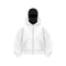 Men Balaclava Hoodie Double Hooded Sweatshirt With Zipper Mask For Gothic Y2K Streetwear 4