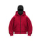 Men Balaclava Hoodie Double Hooded Sweatshirt With Zipper Mask For Gothic Y2K Streetwear 6