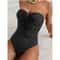 Womens One Piece Swimsuit Strapless Bandeau Halter Swimwear 2