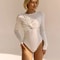 Solid Color Long Sleeve Romper For Women Summer Jumpsuit 0