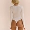 Solid Color Long Sleeve Romper For Women Summer Jumpsuit 1