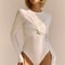 Solid Color Long Sleeve Romper For Women Summer Jumpsuit 4