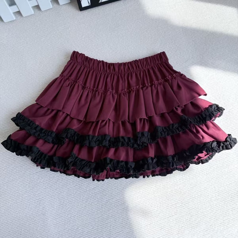 Harajuku Punk Cake Puff Skirt For Girls Trendy AntiExposure HalfLength Fashion Skirt 2