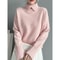 Women Elegant Knit Pullover Sweater Classic Turn Down Collar Winter Top For Ladies 4