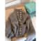 Thickened Stand Collar Knitted Sweater Coat Cozy AutumnWinter Outerwear For Women Casual Elegant 3