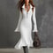 Solid Autumn Winter Zipper Lapel Flared Sleeve Knitted Fishtail Dress Slim Fit 3