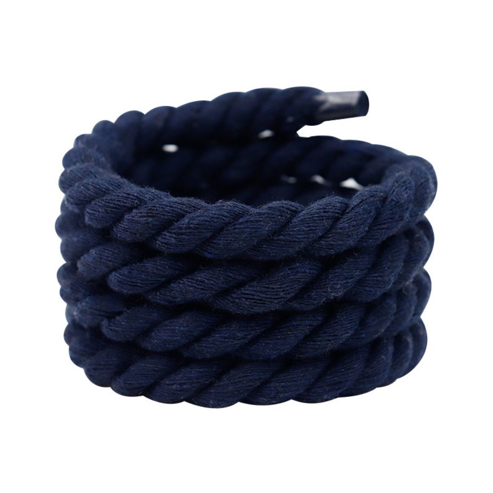 Round Thick Rope Laces HighQuality Solid Color Polyester Cotton Shoelaces Bold Width 2
