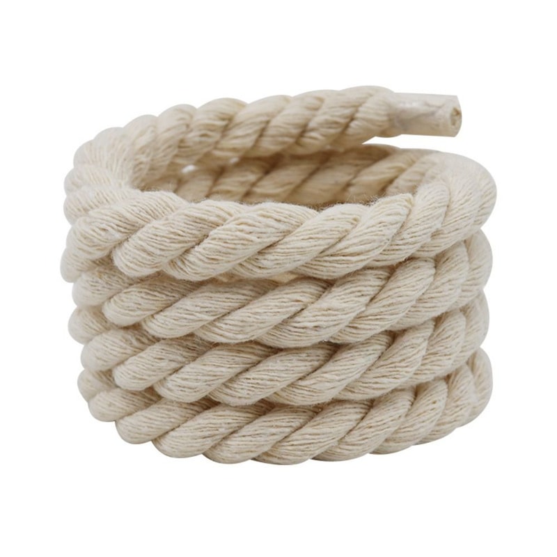 Round Thick Rope Laces HighQuality Solid Color Polyester Cotton Shoelaces Bold Width 4