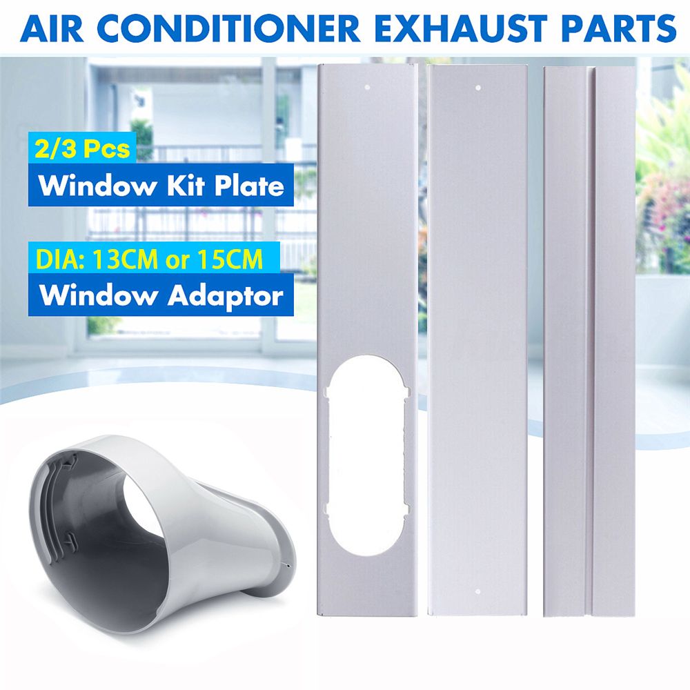 Adjustable Window Slide Plate Kit For Portable Air Conditioners Exhaust Hose Connector Adaptor 2