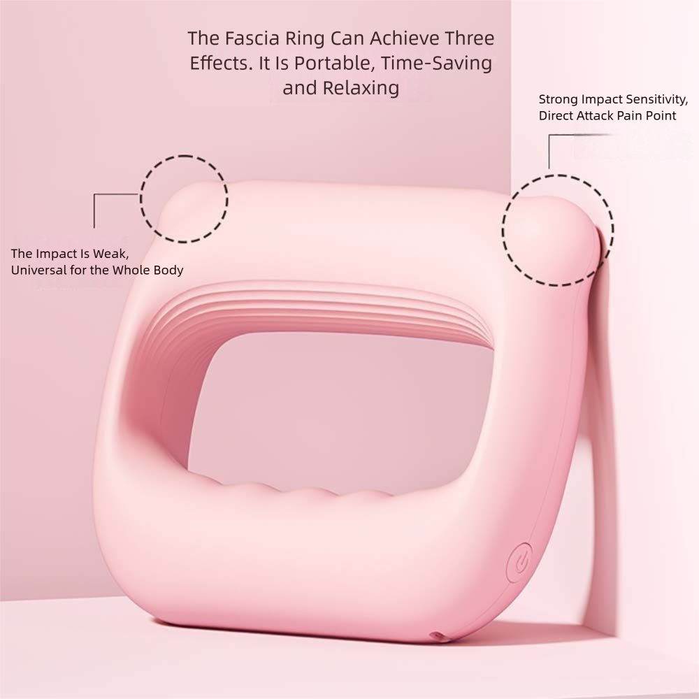 Portable Percussion Fascia Ring USB Charging Massage Belt For Neck Shoulders Full Body Relaxation 3