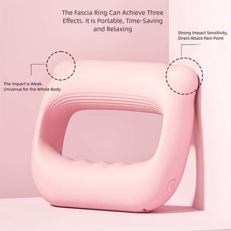 Portable Percussion Fascia Ring USB Charging Massage Belt For Neck Shoulders Full Body Relaxation 3