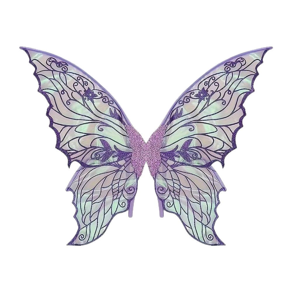 Sparkling Princess Angel Wing Fairy Wings Organza DressUp Costume Party Prop For DIY Decorations 5