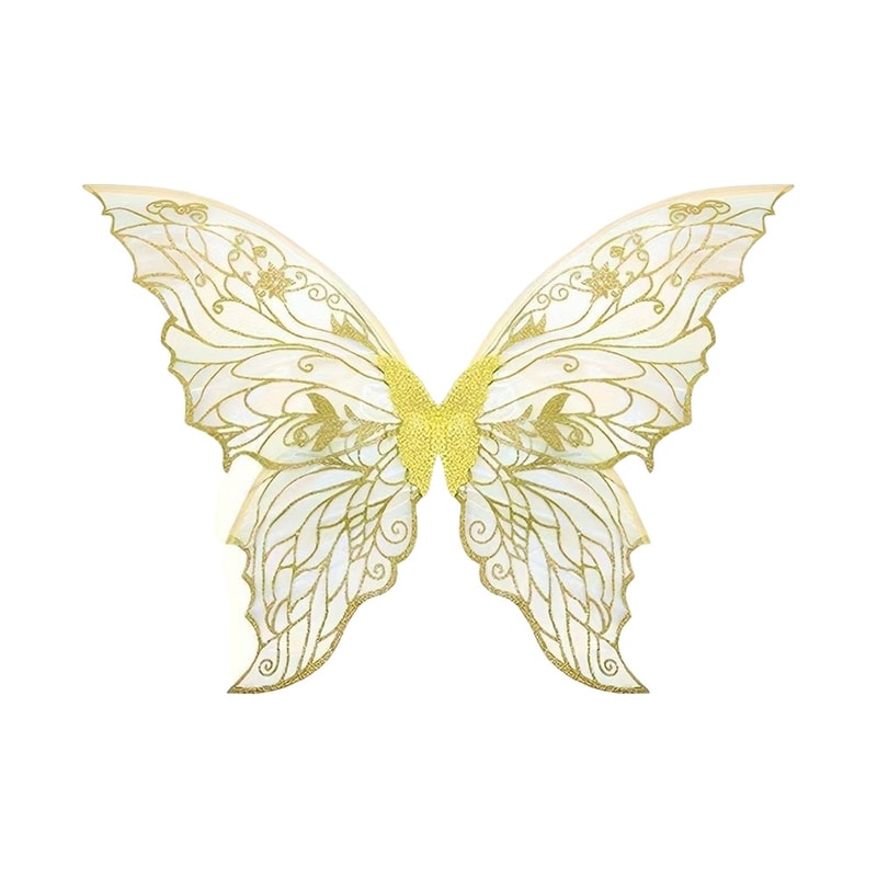 Sparkling Princess Angel Wing Fairy Wings Organza DressUp Costume Party Prop For DIY Decorations 6