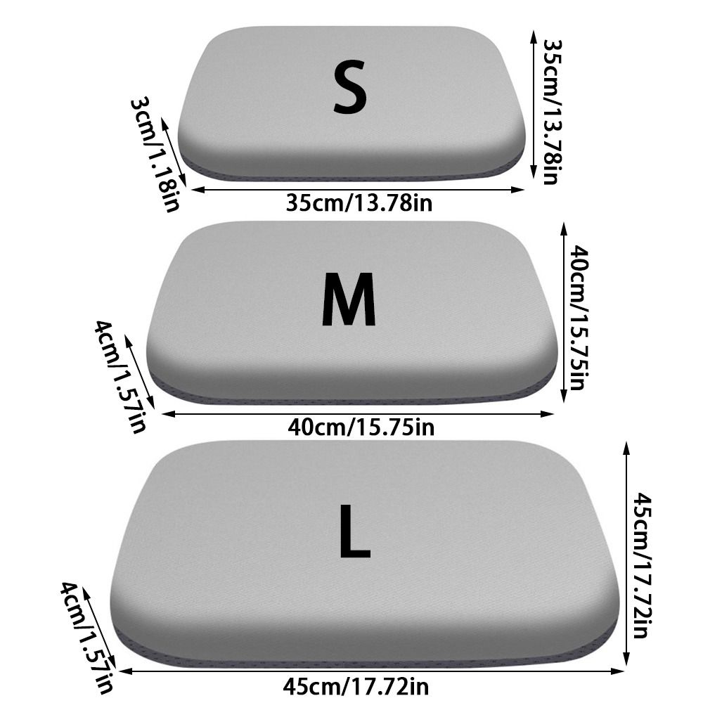 Thick Memory Foam Seat Cushion For Office Car Ultra Soft Breathable Rebound Waist Support 2