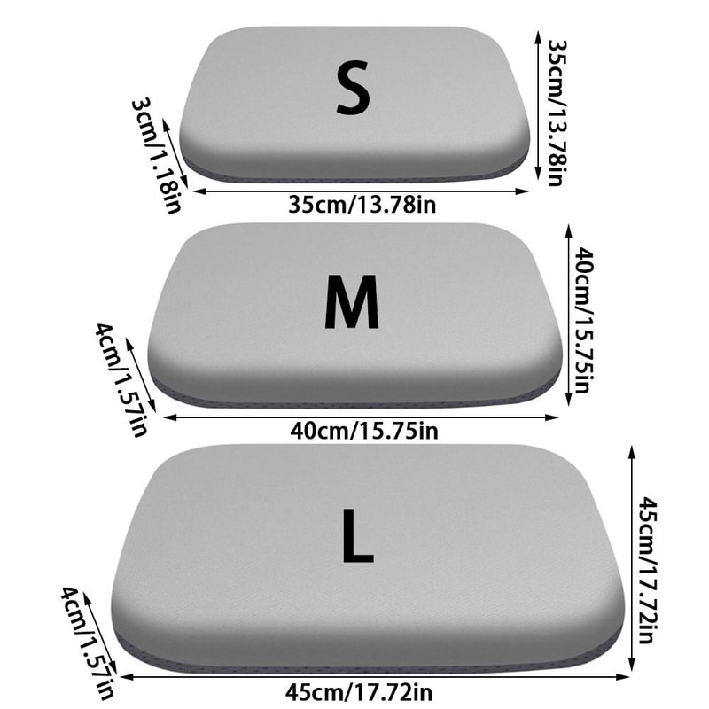 Thick Memory Foam Seat Cushion For Office Car Ultra Soft Breathable Rebound Waist Support 2