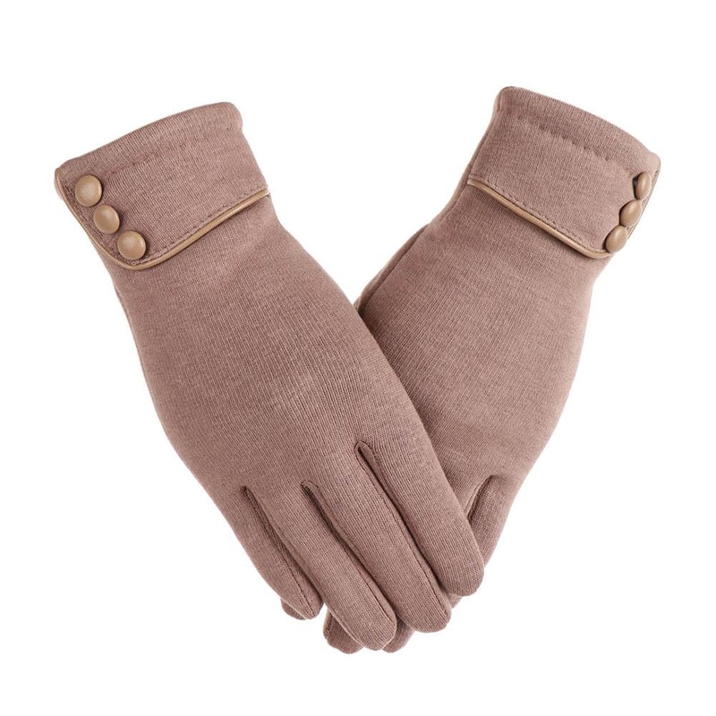Fashion Women Touch Screen Gloves Winter Furry Warm Mitts For Outdoor Sports Cycling 3