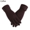 Fashion Women Touch Screen Gloves Winter Furry Warm Mitts For Outdoor Sports Cycling 7