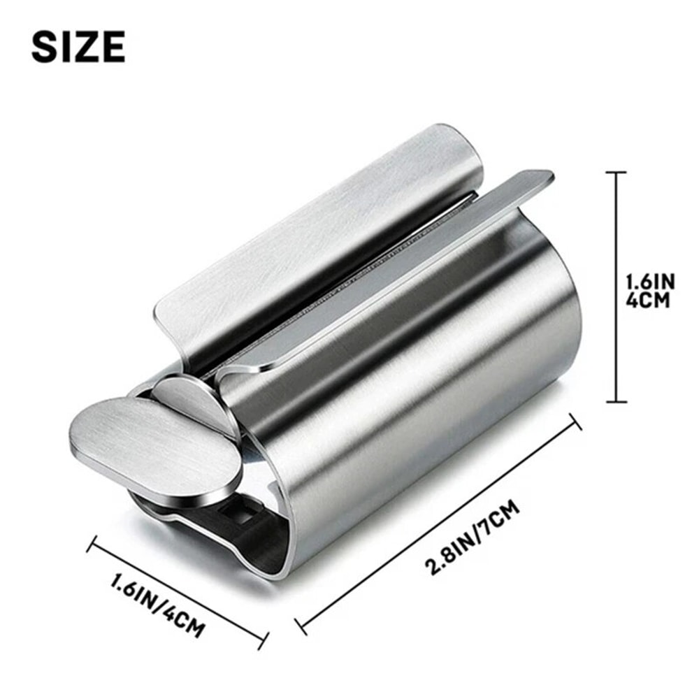 Stainless Steel Wringer Roller Tube Squeezer Effortless Ointment Toothpaste Dispenser For Bathroo 3