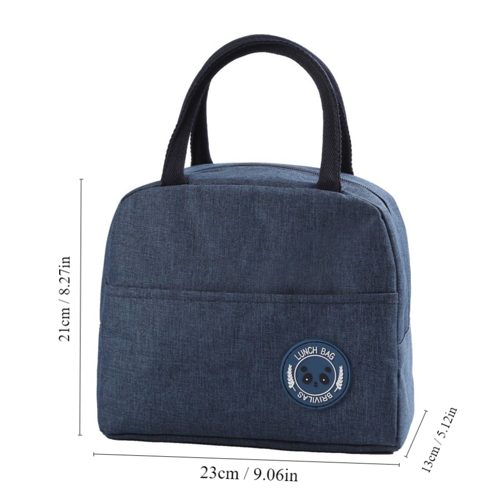 Insulated Bento Lunch Bag Portable Meal Pack With Aluminum Foil Durable And EasytoClean Perfect Fo 3