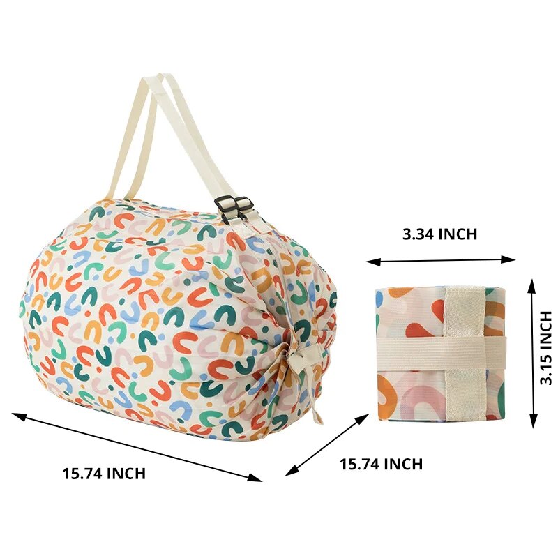Ecofriendly Foldable Shopping Bag Waterproof Portable Large Capacity Storage For Travel 3