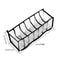 Foldable Underwear Drawer Organizer For Closet MultiCompartment Storage Box For Underpants Socks A 2