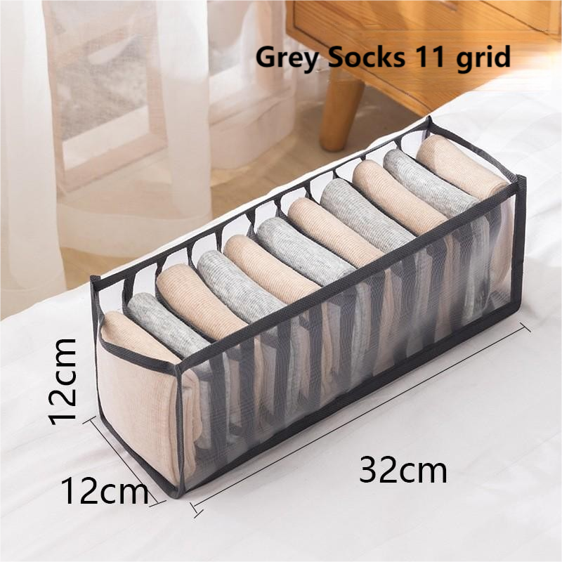 Foldable Underwear Drawer Organizer For Closet MultiCompartment Storage Box For Underpants Socks A 4