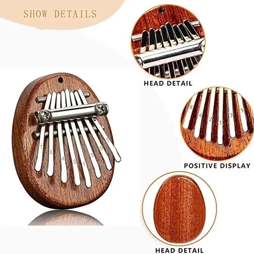 Mini Wooden Kalimba HighQuality Thumb Piano Marimba Gift 1