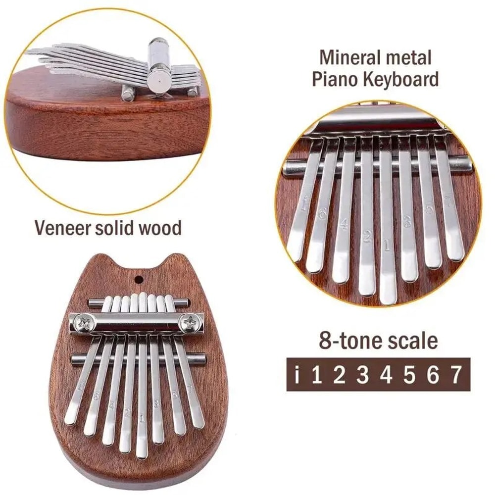 Mini Wooden Kalimba HighQuality Thumb Piano Marimba Gift 2