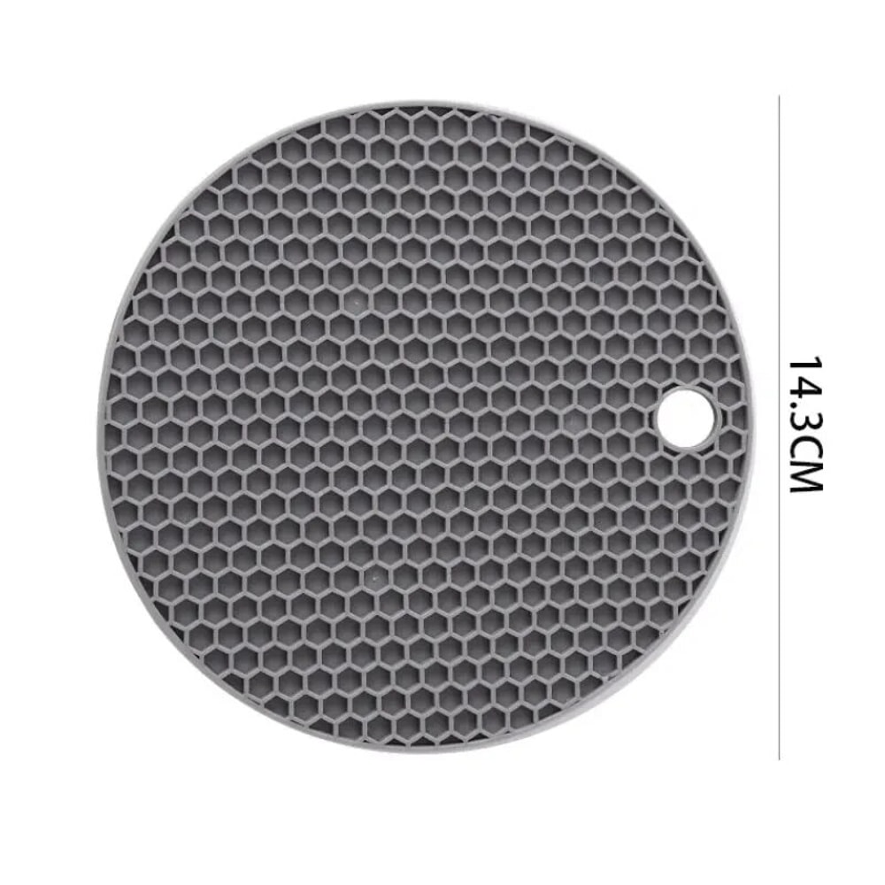 Round Resistant Rubber Mat Drink Cup Coasters Insulation Non Slip Pot Holder Thicken Table Placemat 3