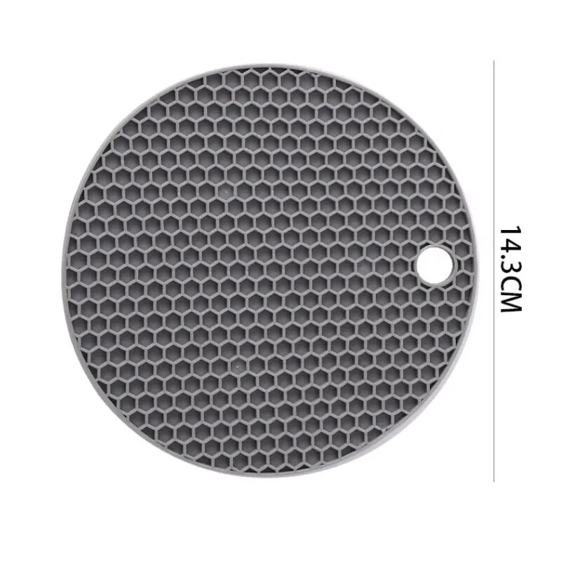 Round Resistant Rubber Mat Drink Cup Coasters Insulation Non Slip Pot Holder Thicken Table Placemat 3