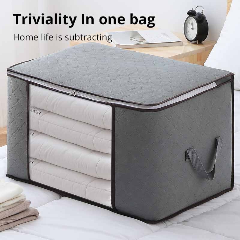 NonWoven Cotton Quilt Storage Bag Large Capacity Moisture Dust Proof Portable Luggage Organizer 1