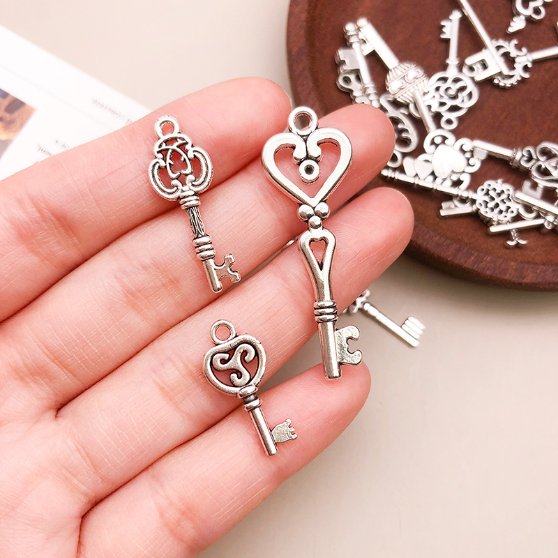 DIY Metal Charms For Jewelry Making 50g Zinc Alloy Pendants For Bracelets Necklaces Crafting Supp 0