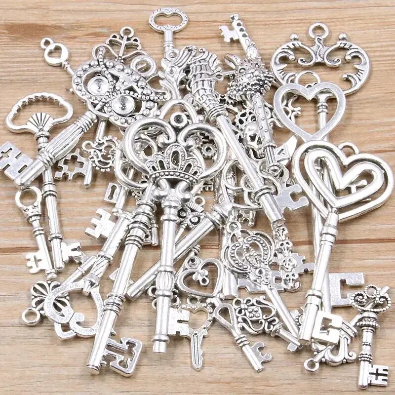 DIY Metal Charms For Jewelry Making 50g Zinc Alloy Pendants For Bracelets Necklaces Crafting Supp 3