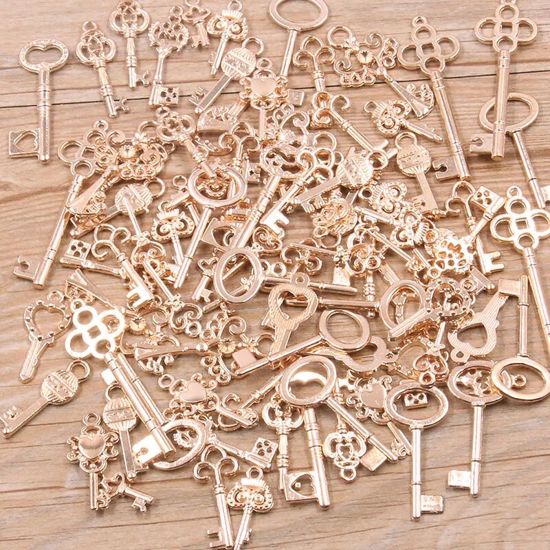 DIY Metal Charms For Jewelry Making 50g Zinc Alloy Pendants For Bracelets Necklaces Crafting Supp 5