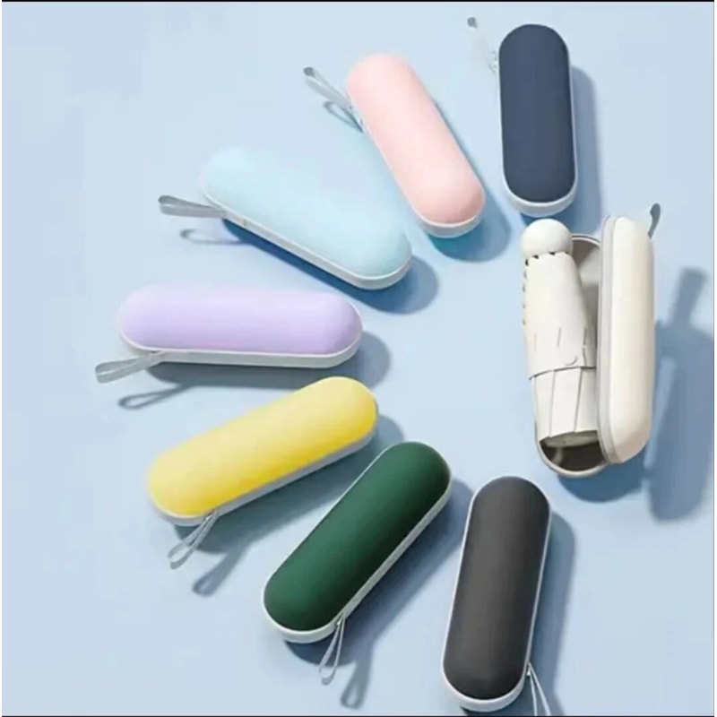 Compact Travel Umbrella With 6Rib Reinforced Design Waterproof Lightweight And Foldable For Easy St 0