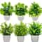 Artificial Greenery In Plastic Pots Perfect Home And Office Decor For Living Room Bedroom And Desk 0