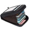 Portable Women Card Holder Bag Compact Zippered Wallet For Bank Business Cards 1