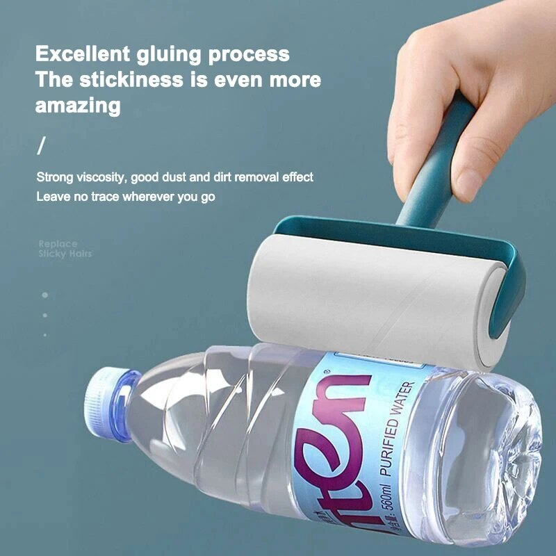 Tearable Roll Paper Sticky Roller Brush Pet Hair Remover Clothes Cleaning Brush For Home Use 3
