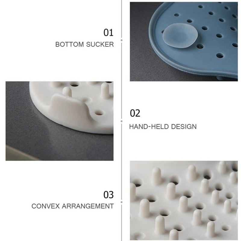 AntiBlocking Shower Drain Cover Hair Catcher For Kitchen And Bathroom 1