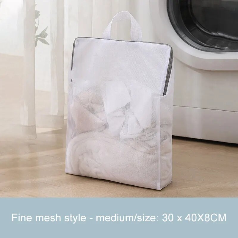 AntiDeformation Laundry Bag With Drawstring Mesh Filter Washing Machine Safe 5