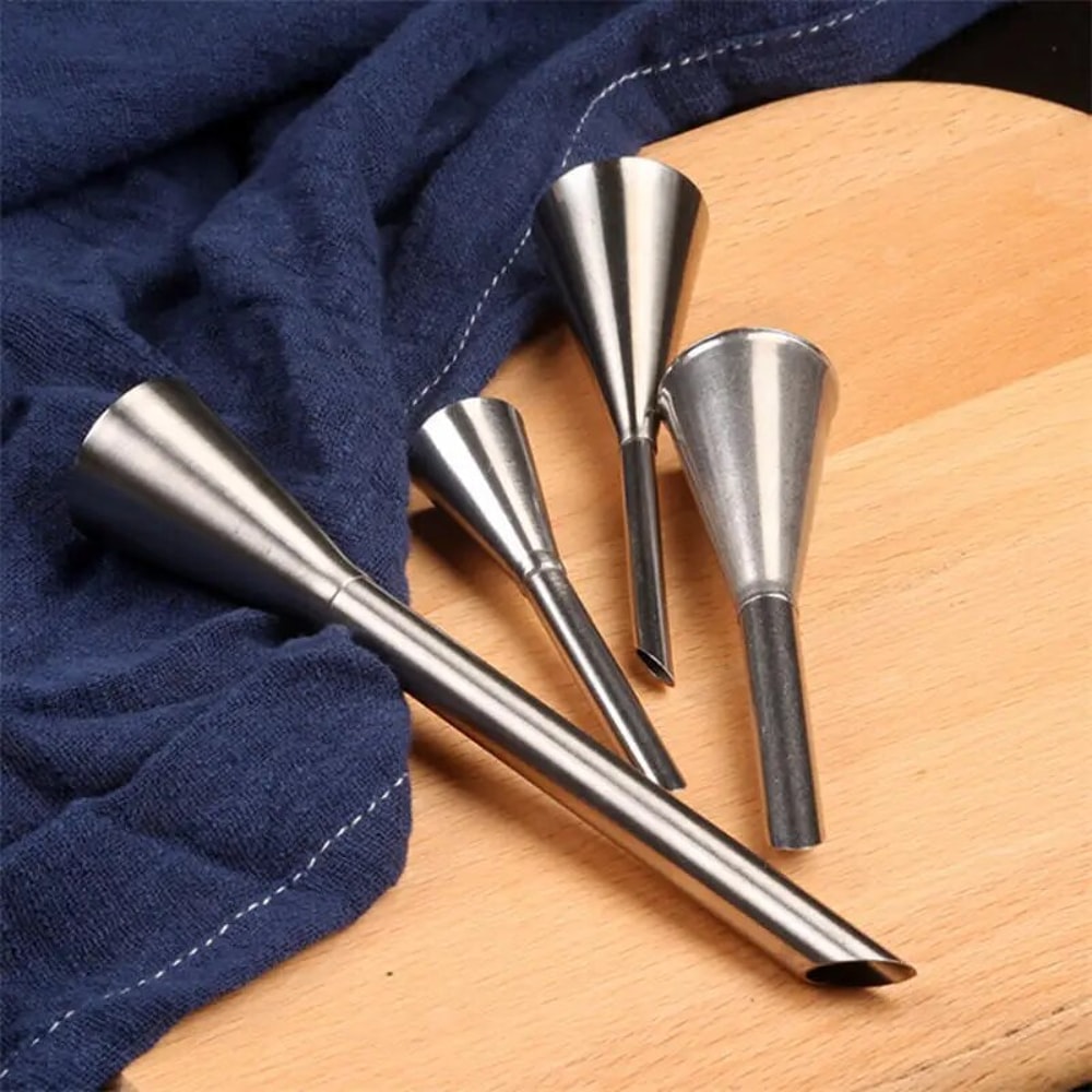 Stainless Steel Puff Cream Flower Squeezer For Pastry Baking Nozzle Set 2