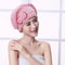 Microfibre Quick Hair Drying Bath Towel Cap With Bowknot Soft Breathable Shower Cap For Women 1